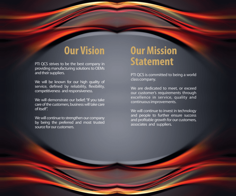 Vision and Mission – PTI QCS | Quality Containment, Coatings, and ...